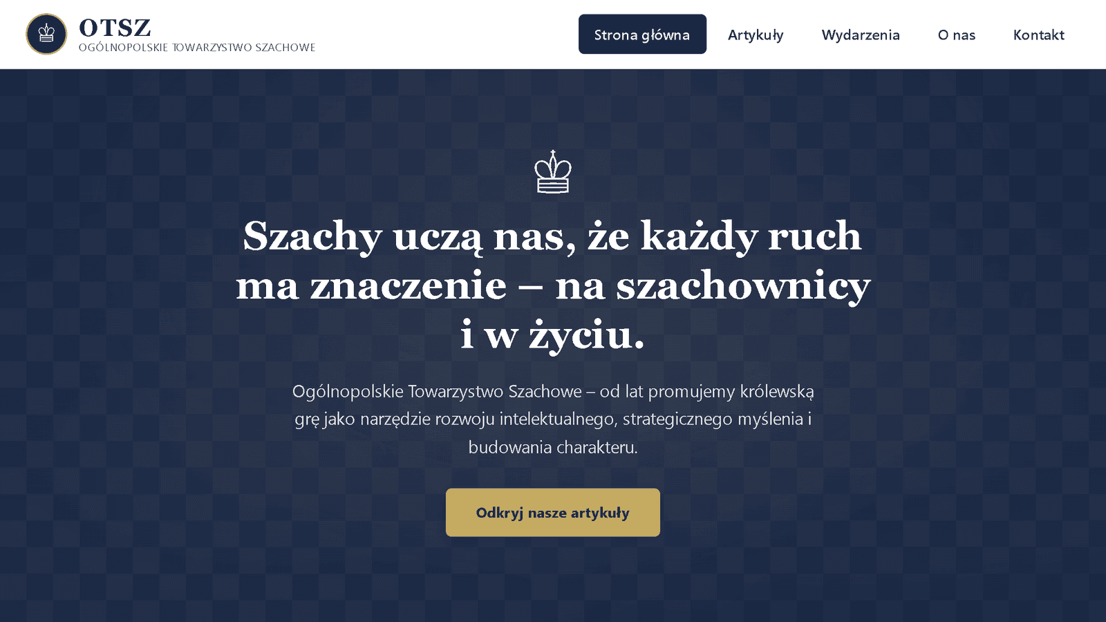 Strona główna Ogólnopolskiego Towarzystwa Szachowego